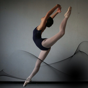 Clara, alumna de Dantza Eskola en el Real Conservatorio de Danza